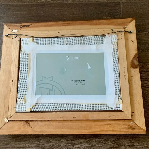 VINTAGE FRAMED NEEDLEPOINT " Spirit Of St. Louis”picture 14/16” - Picture 5 of 7